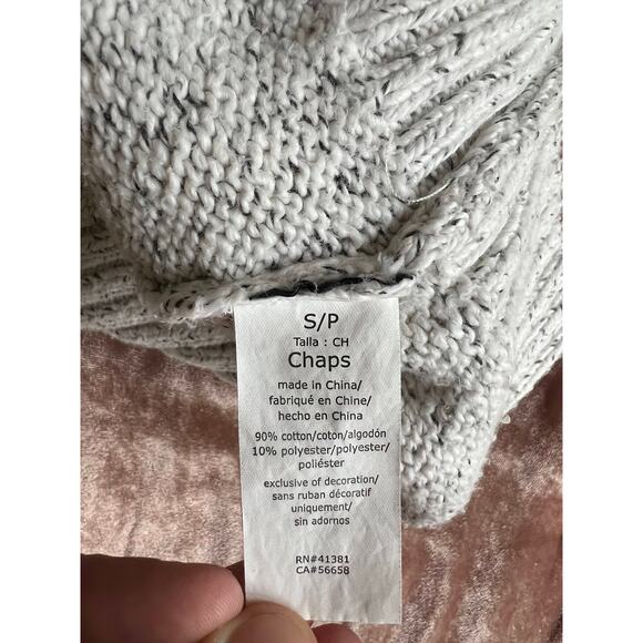 Chaps Thick Knit Cotton Quarter Zip - Picture 9 of 9